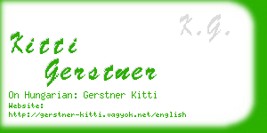 kitti gerstner business card